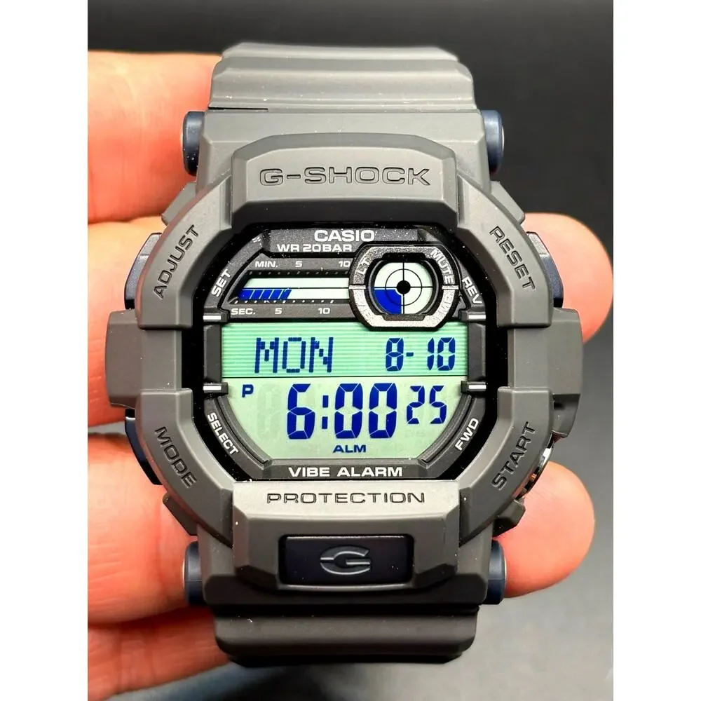 Casio G-Shock GD-350-8 Vibration Alarm Tactical Digital Men's Watch NIB Full Set
